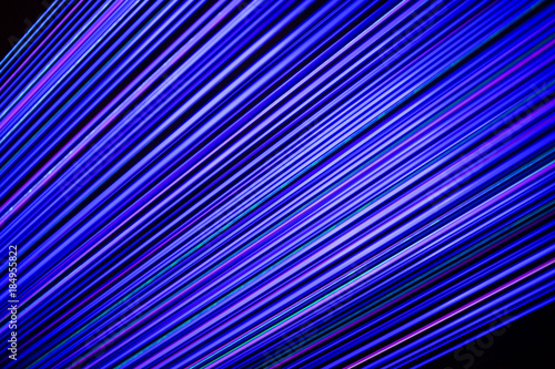 Closeup of a blue laser light