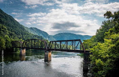 Fototapeta West Virginia Rail Road Bridge