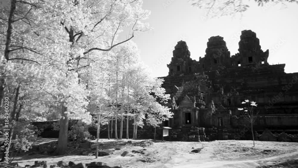 Passing by the beautiful Angkor Wat temple complex of Ta Keo. Passing by the beautiful Angkor Wat temple complex of Ta Keo.