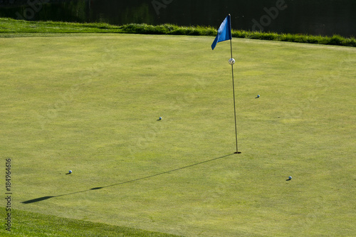  golf ball on the green golf