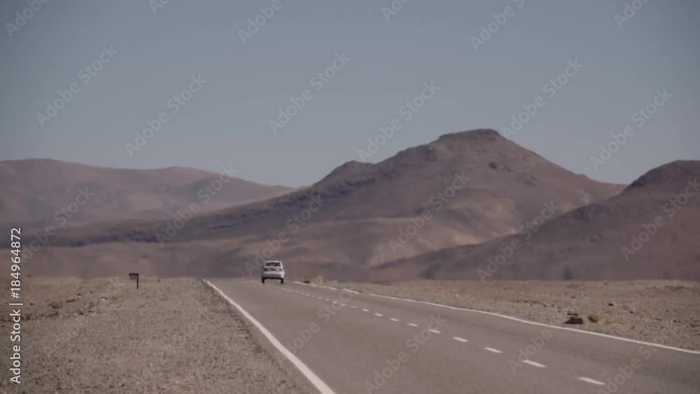 Lonely road of the Atacama desert. Lonely road of the Atacama desert.