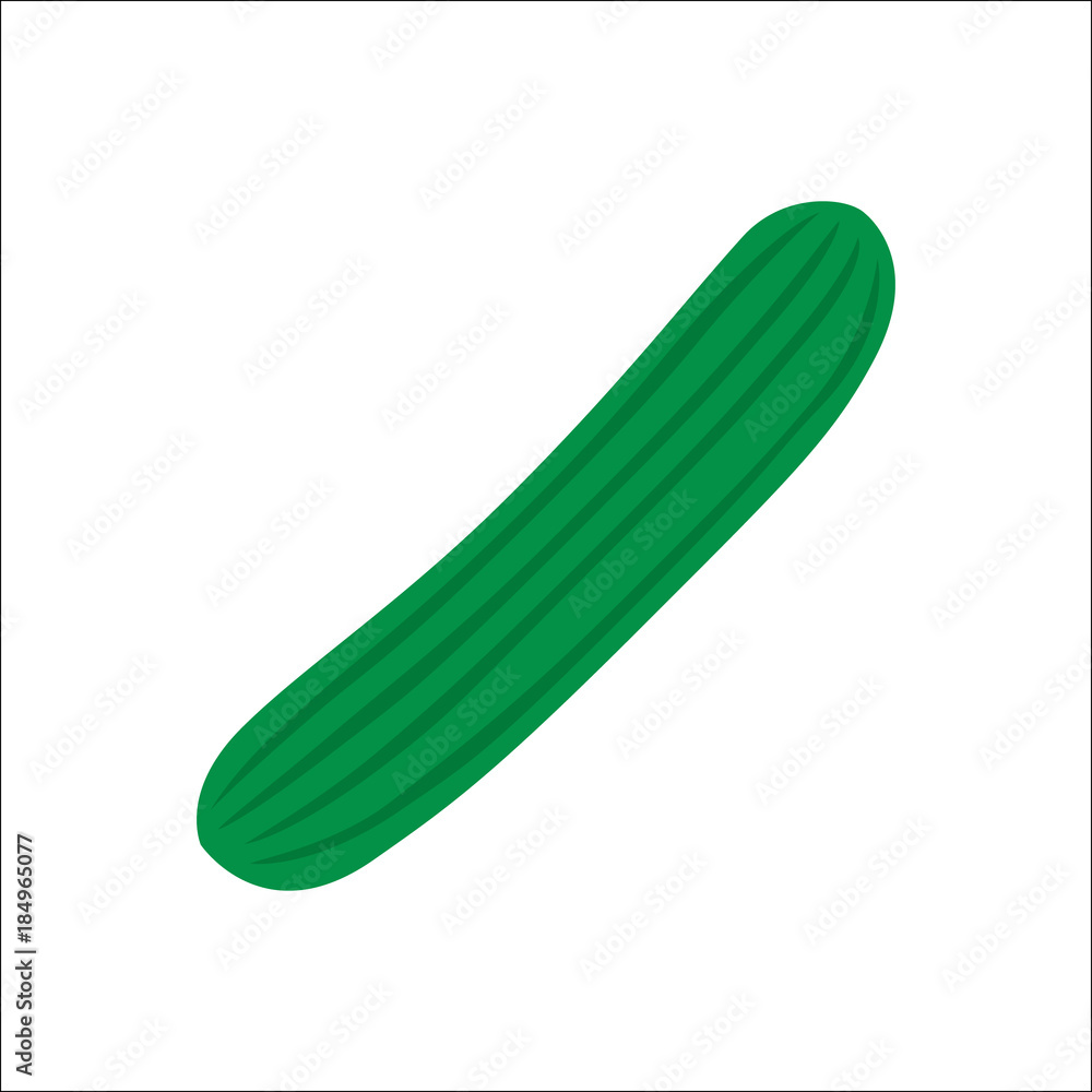 cucumber simple illustration vector design