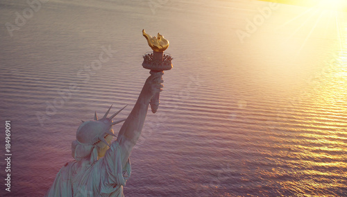 Fotografia Statue of Liberty with copy space