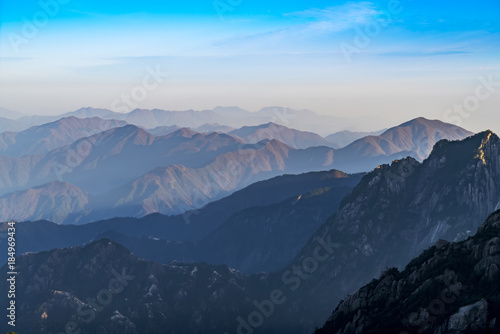 Beautiful scenery in Mount Huangshan  China