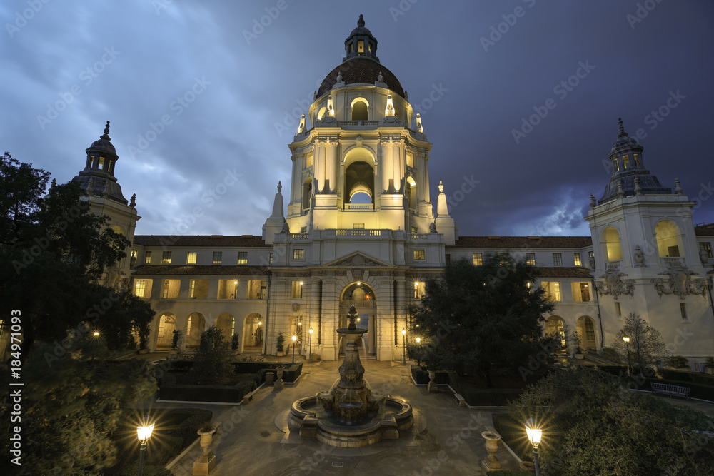 The Pasadena City Hall in Los Angeles County.