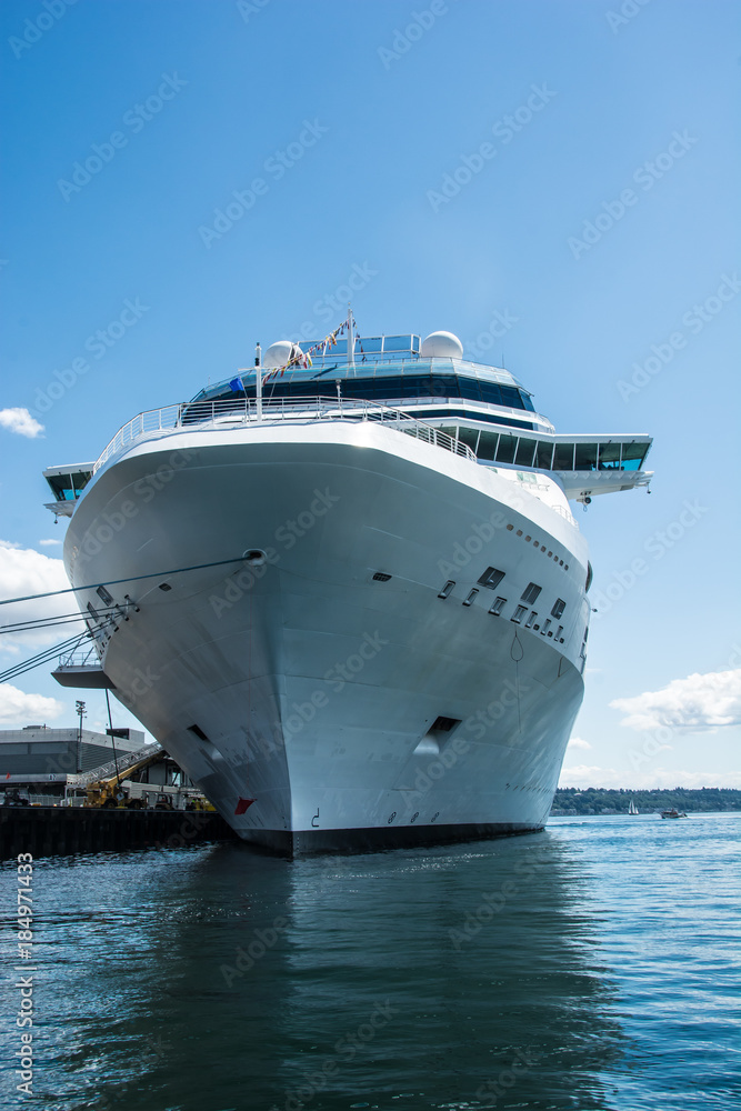 Cruise ship in port, Seattle, WA