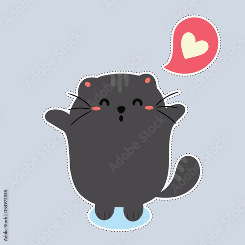 cute cat sticker