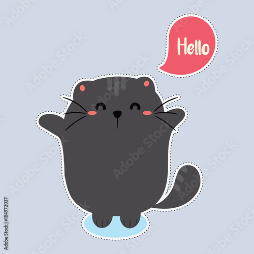 cute cat sticker