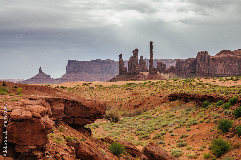 Monument Valley on a Cloudy Day