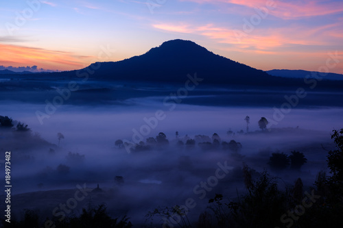 og in morning sunrise at Khao Takhian Ngo View Point at Khao-kho Phetchabun Thailand