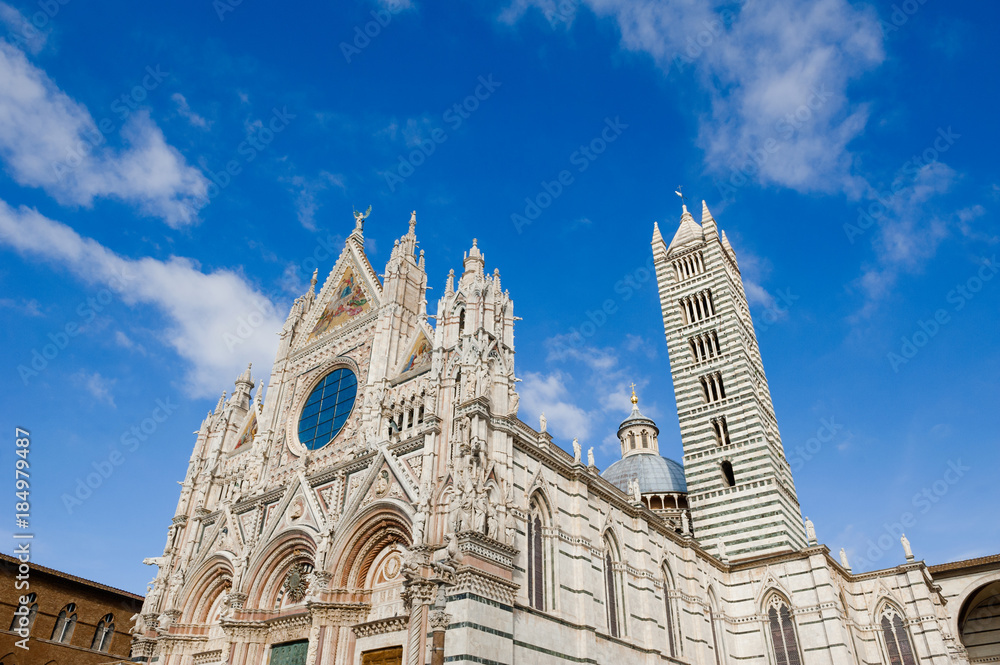 Siena gothic renaissance cathedral church Santa Maria Assunta, Tuscany, Italy