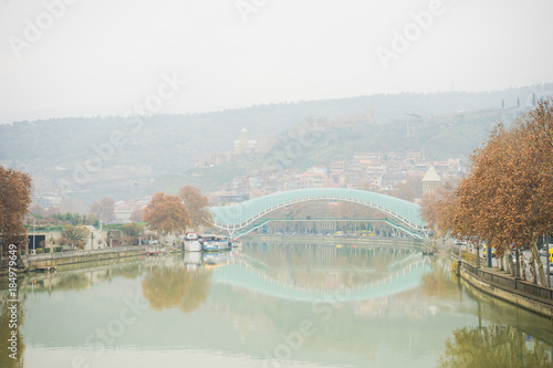 Tbilisi downtown in winter time photo