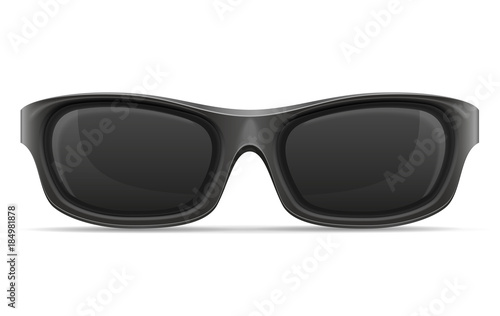 sunglasses for men in plastic frames stock vector illustration