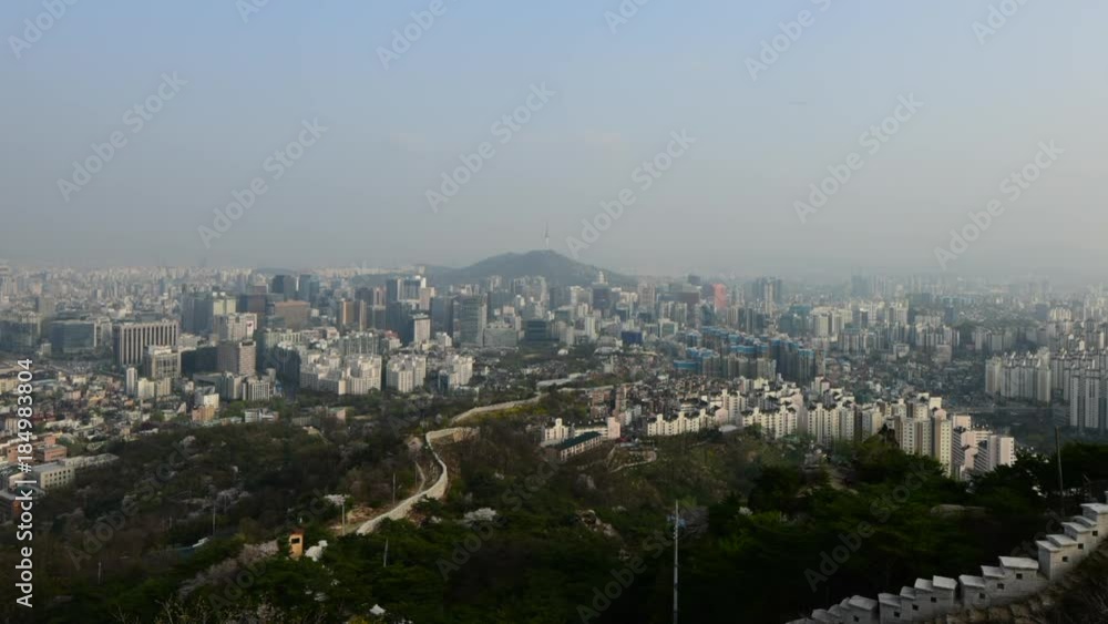 Time lapse of Seoul City Skyline,South Korea. Time lapse of Seoul City Skyline,South Korea.