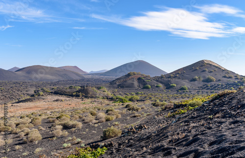 landscape at Lanzarote island  Canary islands  Spain