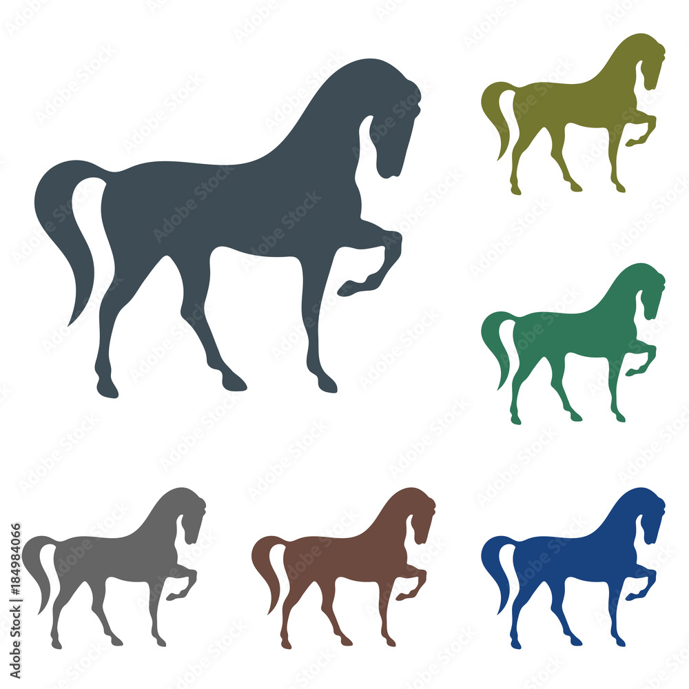 Horse silhouette icon