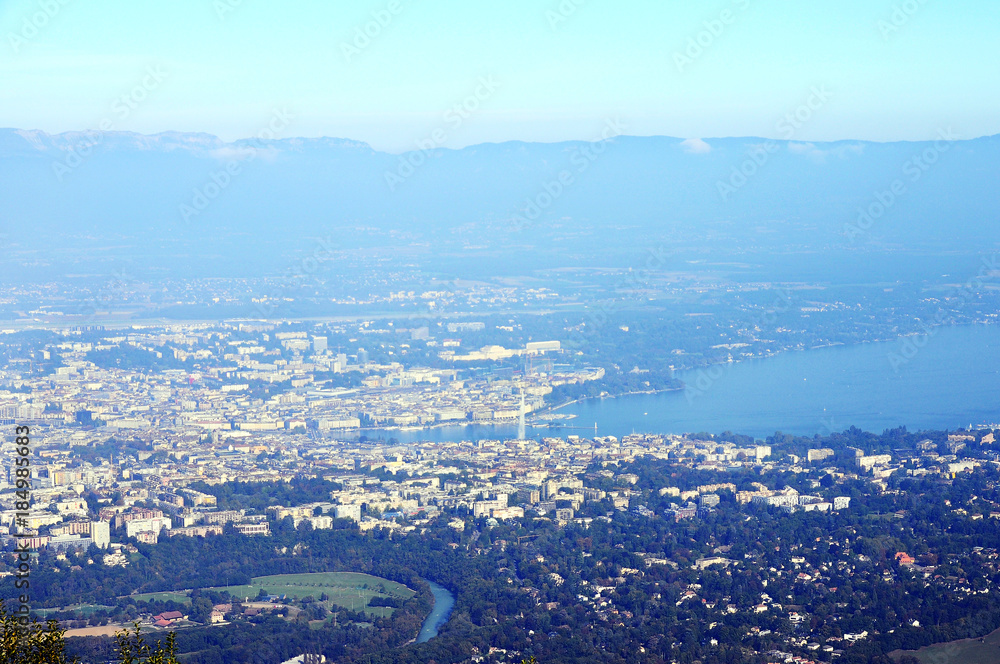 Geneva and Leman lake