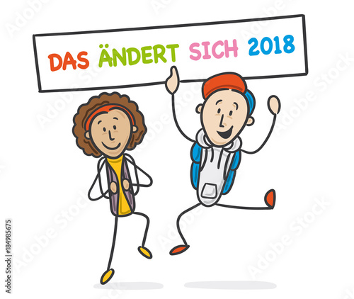 Strichfiguren Schüler 2018