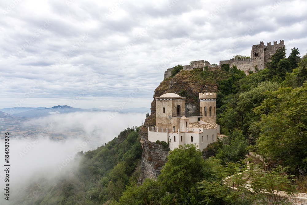 View of Erice, Sicily, Italy View of Erice, Sicily, Italy