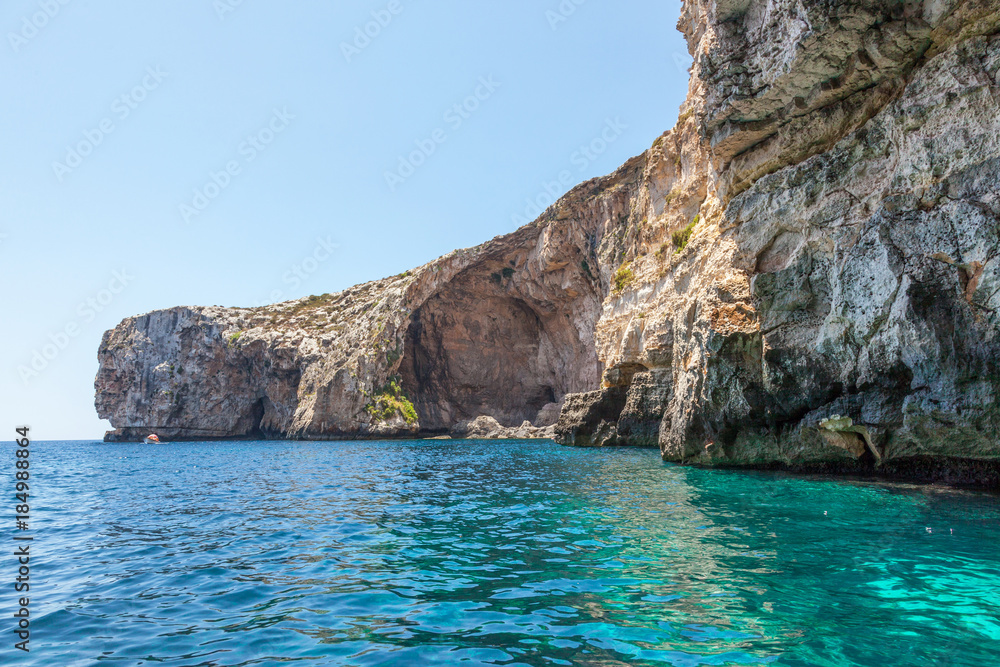 Obraz premium Blue Grotto Coast in Malta