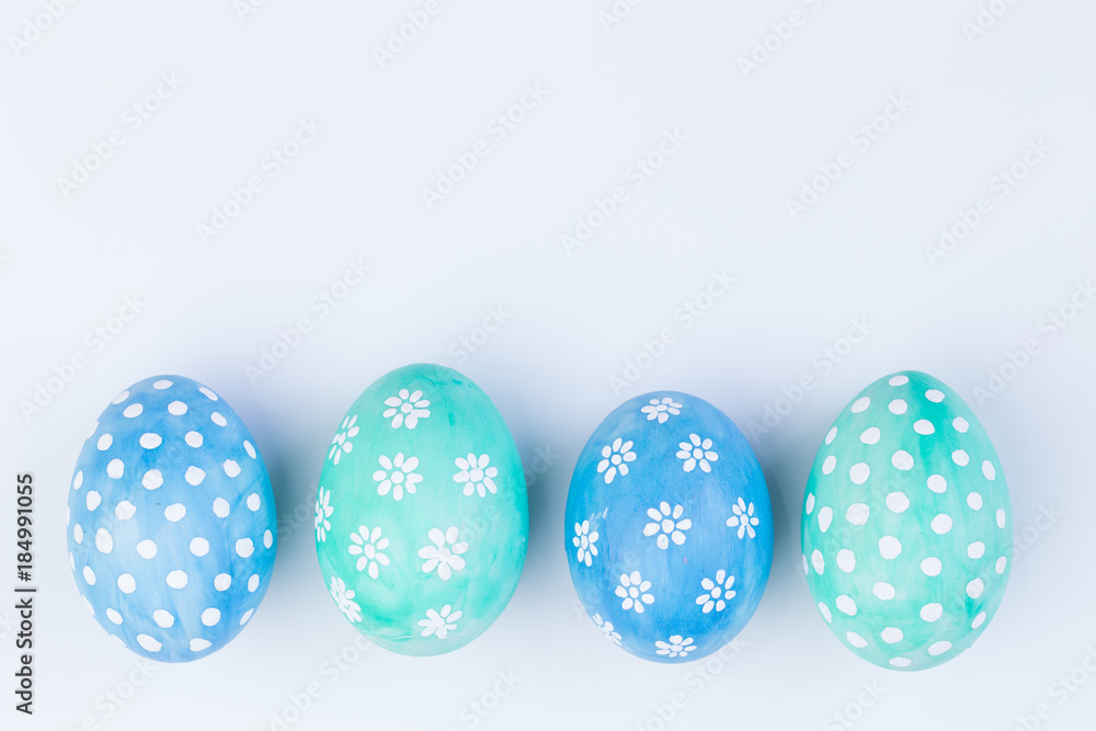 Obraz premium Easter eggs with pastel color style