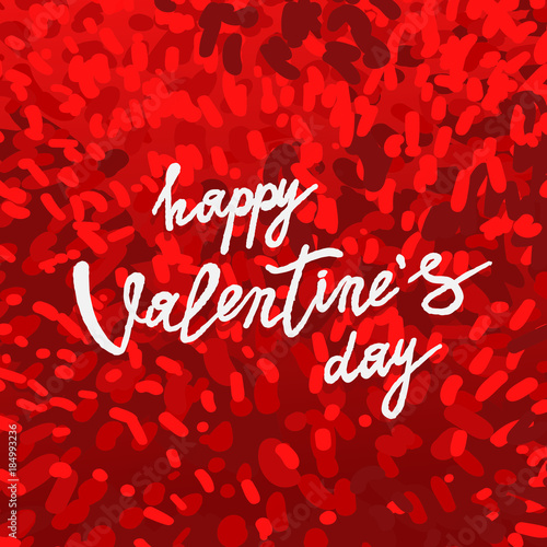 Bild auf Leinwand Happy Valentines Day greeting card