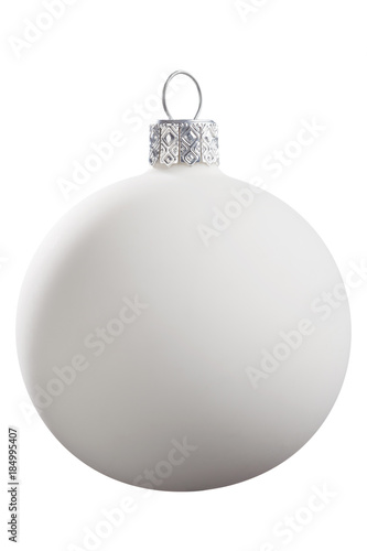White Christmas ball for a tree