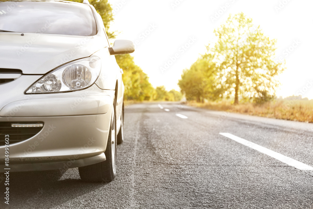 Fototapeta premium Beautiful car on road