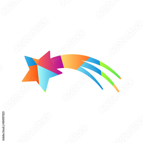 farbenfrohes Symbol - Weihnachtsstern