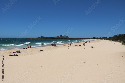 White sandy beach of Sunshine Coast in Queensland, Australia © ClaraNila