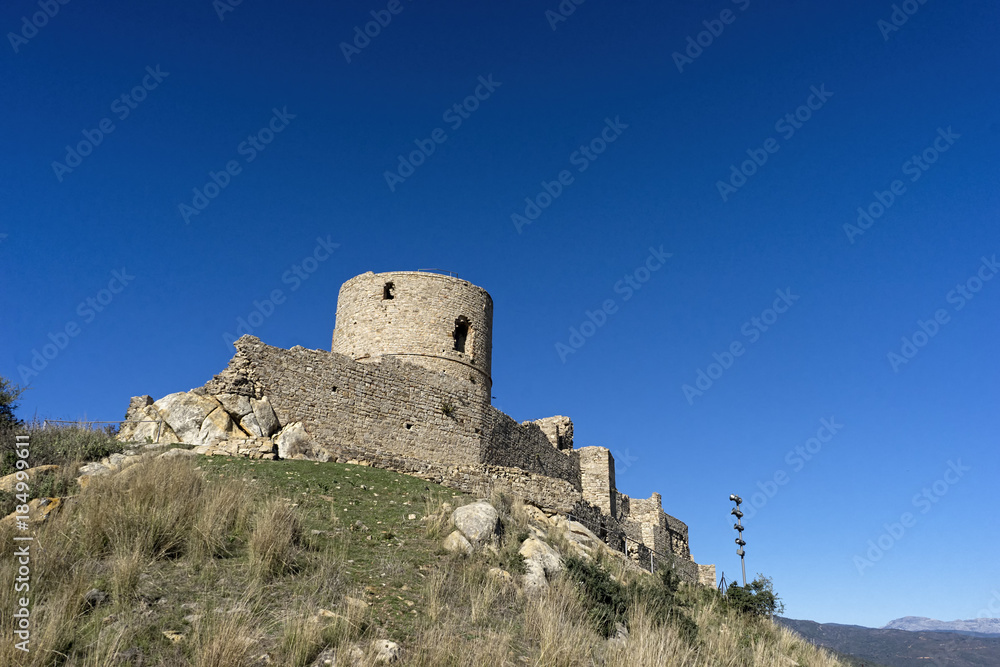 restos del antiguo castillo del municipio de Jimena de la Frontera, Andalucía