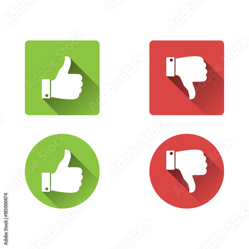 Thumbs Up and Thumbs Down Icons