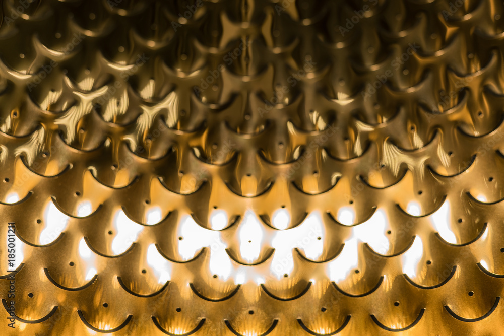 Fototapeta premium High resolution picture of gold and white metal texture.
