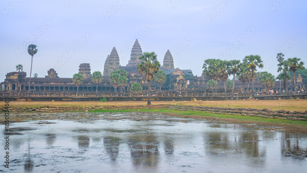 Amazing sunrise in Angkor Wat temple, Siem Reap, Cambodia Amazing sunrise in Angkor Wat temple, Siem Reap, Cambodia