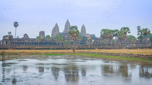 Amazing sunrise in Angkor Wat temple  Siem Reap  Cambodia