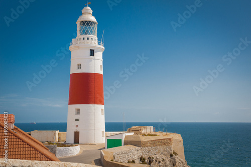 Obraz na płótnie Light house on Europa point, Gibraltar w salonie