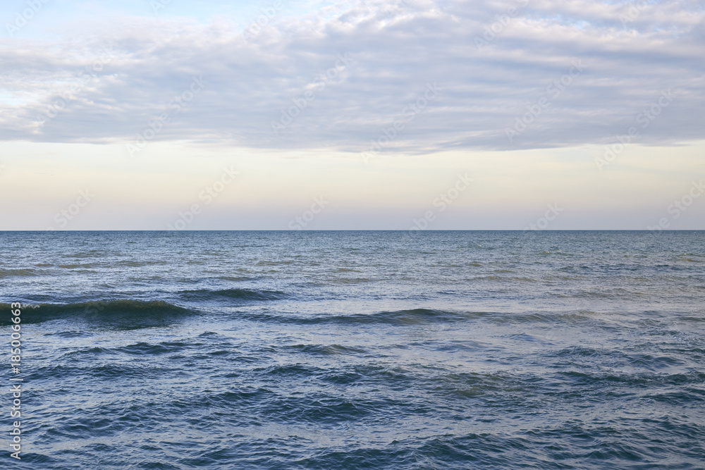 Obraz premium Very calm sea after the sunset