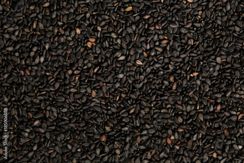 textured background of dark sesame