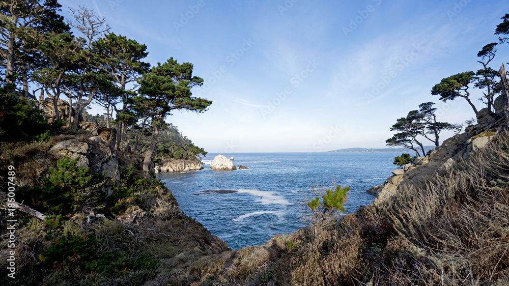 Point Lobos is a land and marine protected area close to Carmel-by-the-Sea at the Northern end of Big Sur, offering a perfect meeting place of land and sea along well maintained hiking trails.