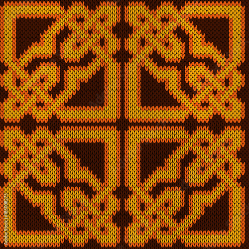Orient Knitted Seamless Ornate Pattern