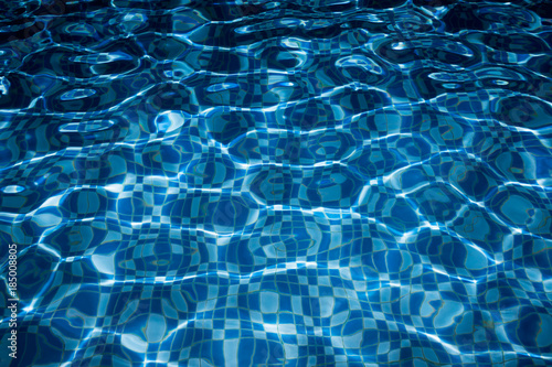 Night pool texture with blue waves
