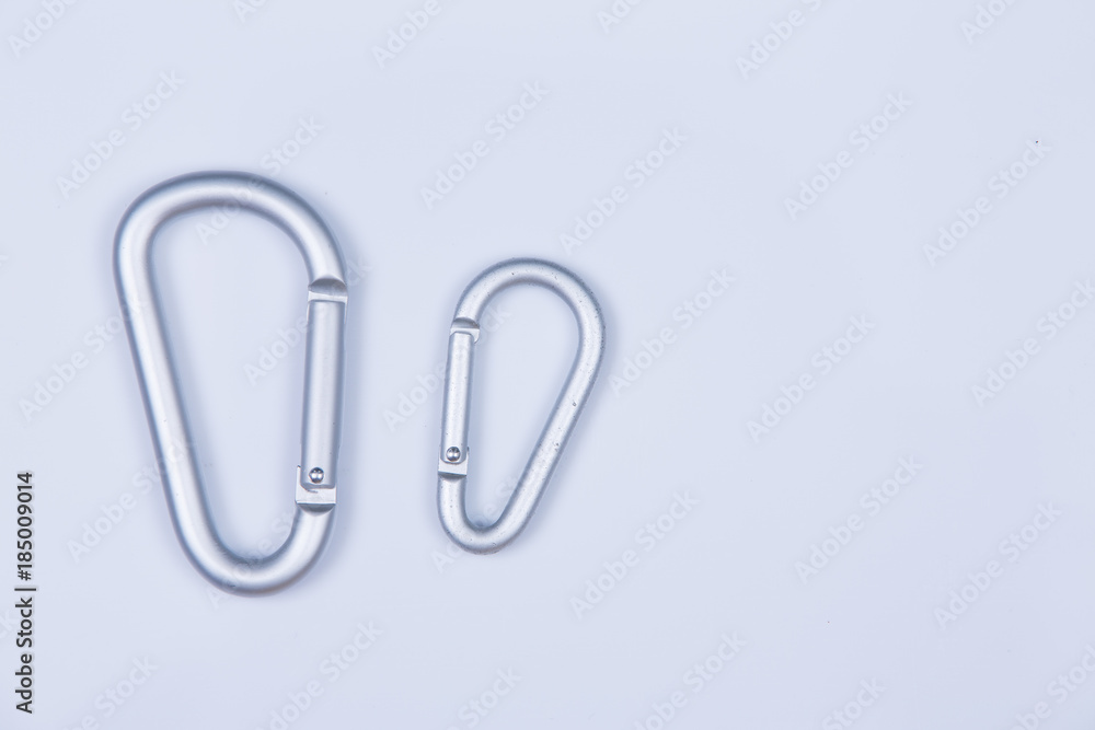 Snap hooks isolated on white background Snap hooks isolated on white background