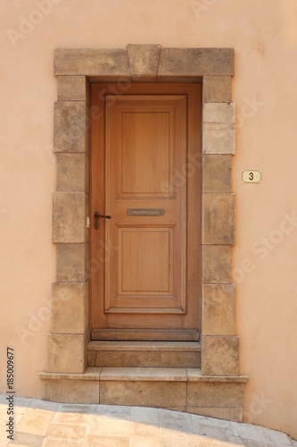 Brown door outside