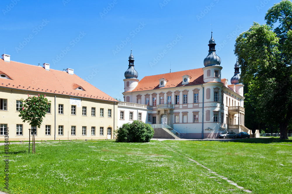  renaissance castle Krasne Brezno, Usti nad Labem, Czech republic