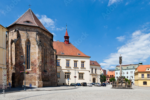 St. Catherine church, castle (nowadays townhall), Chomutov, Czech republic