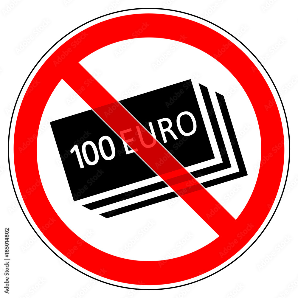 Φωτογραφία srr303 SignRoundRed - german - Verbotszeichen: Aus Sicherheitsgründen nehmen wir