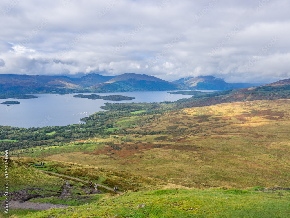 view from the top of conic hill, scotland