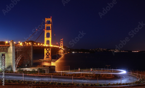 nightscape of Golden Gagte Bridge