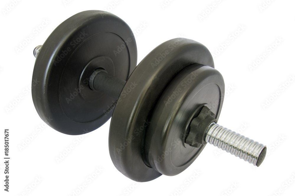 Dumbell isolated on white. Dumbell isolated on white.
