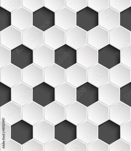 Volumetric seamless pattern of hexagons © pavelav